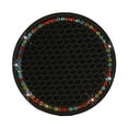 thumbnail image 2 of Fiudx Almohadilla de Goma Antideslizante Redonda, Material de Silicona Duradero, Diseño Antideslizante, Ideal para Usar En El Coche y En Casa, Accesorio para Portavasos, Fácil de Limpiar, 7 X 7 Cm, J, 2 of 7