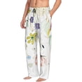 thumbnail image 6 of Sigee Wildflowers print Men's Pajama Pants Lounge Sleep Bottoms with Elastic Waistband and Pockets-Small, 6 of 6