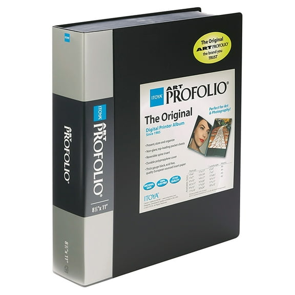 Itoya Art Profolio Presentation Book with 90 8-1/2x11" Pocket Pages, 180 Views.