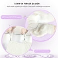 thumbnail image 3 of EvridWear Exfoliating Bath Mittens for Shower, Spa, Massage and Body Scrubs (Mitts, 1 Pair Light), 3 of 7