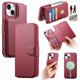 thumbnail image 1 of CASENEO MW-07 For iPhone 15 Magnetic Case RFID Blocking Wallet Stand Leather Phone Cover with Wristb, 1 of 5