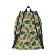 thumbnail image 3 of Balery Pineapples Palm Leaves Vintage Canvas Backpack for Men and Women - Large Capacity, Durable Travel Laptop Bag for School, Work, Hiking, and Outdoor Activities, 3 of 7