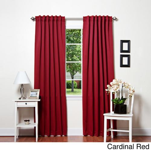 Rod Pocket Thermal Insulated Blackout Curtain 96 Inch Length Pair 