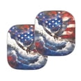 thumbnail image 5 of Jeiento Eagle Car Front Windshield Sun Shade Foldable Sunshade Protector Lightweight Sun Visor American Flag Car Windshield Cover Sun Shade Car Accessories Auto Decor 2 Pack, 5 of 7