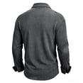 thumbnail image 5 of yillto Mens Golf Long Sleeve Shirt Classic Button Solid Color Collared Tshirt Fashion Casual Shirts, 5 of 7