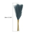 thumbnail image 2 of Uxcell 20Pcs  Pampas Grass,21" Fake Pampas Grass for Wedding Decoration,Dark Blue, 2 of 7
