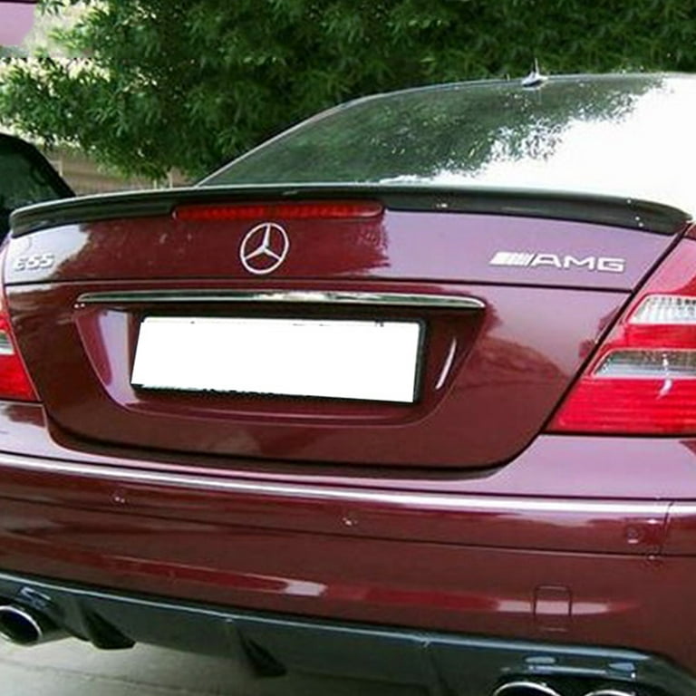 Ikon Motorsports Compatible with 03-09 Mercedes-Benz E-Class W211 Sedan  Unpainted Trunk Spoiler - ABS