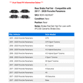 thumbnail image 2 of Rear Brake Pad Set - Compatible with 2017 - 2020 Porsche Panamera 2018 2019, 2 of 2