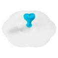 thumbnail image 1 of Cateissary Cubierta elegante de la taza del silicón para la limpieza y la portabilidad fáciles Cubiertas de la taza del silicón Tapas de la Organizadores de utensilios de cocina azul transparente, 1 of 6