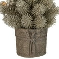 thumbnail image 4 of 10.25" LED Potted Champagne Metallic Glitter Artificial Christmas Tree - Clear Lights, 4 of 4