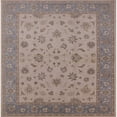 thumbnail image 1 of Ahgly Company Indoor Square Mid-Century Modern Khaki Rose Pink Oriental Area Rugs, 6' Square, 1 of 6