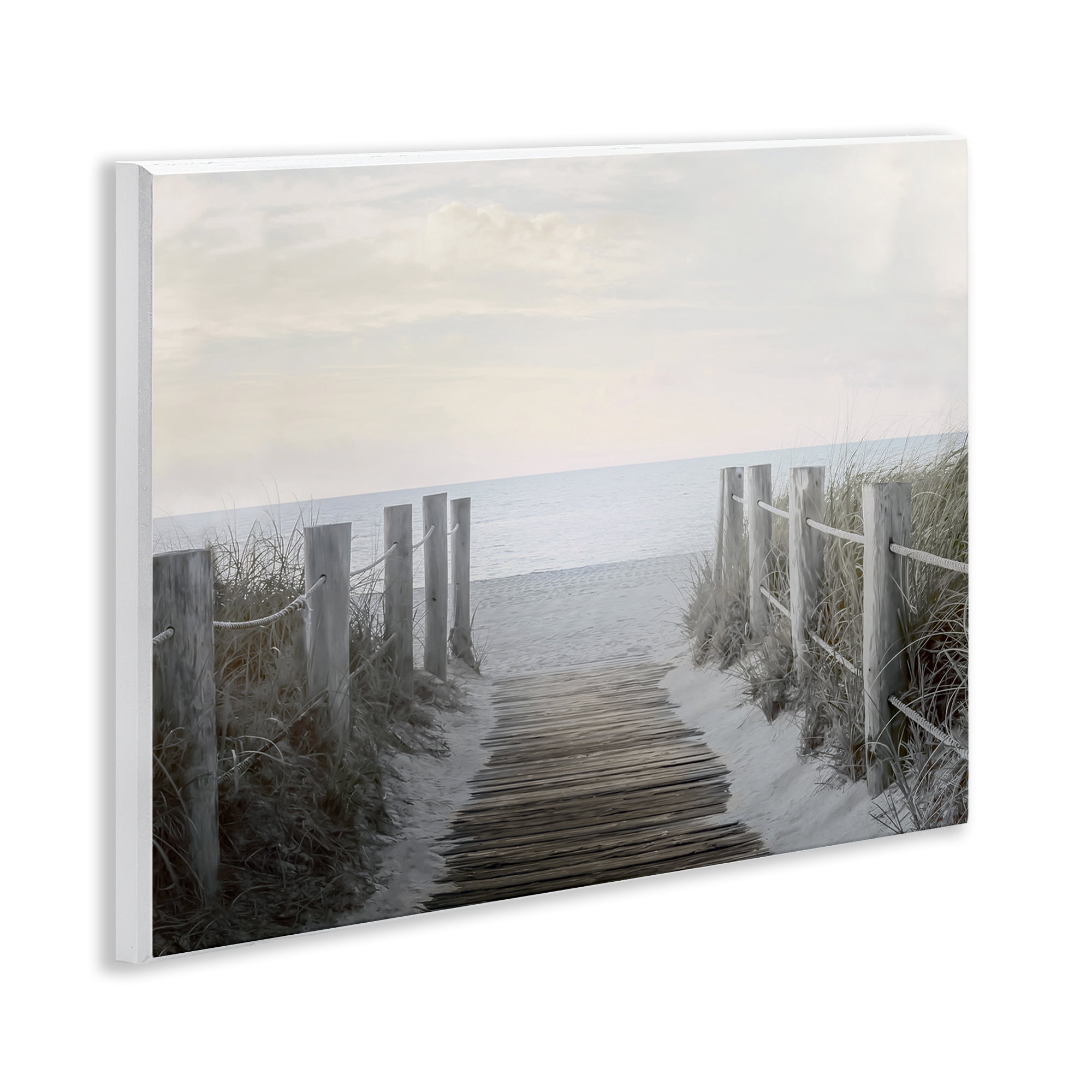 Stupell Industries Boardwalk Steps to Beach Landscape Photography Unframed Art Print Wall Art, 14 x 11