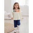 thumbnail image 6 of BemeyourBBs Boho Kids Toddler Baby Girl Spring Fall Summer Denim Outfits Infant Baby Clothes Bohemian Long Sleeve Floral Shirt Tops Tassle Jeans Pants Set, 6 of 9