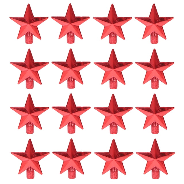 Shisuyan 20Pcs Christmas Star Tree Topper Christmas Tree Decorations Xmas Party Favors