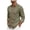 Army Green, variant on COMVALUE Men's Linen Shirt Long Sleeve Button Down Collar with Contrast Placket Regular Fit Casual Beach Tops (Army Green, L)
