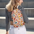 thumbnail image 5 of Disketp Autumn Leaves Mochila de Lona Estampada, Mochila Escolar de Viaje Ligera para Estudiantes y Portátil-Small, 5 of 5