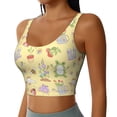 thumbnail image 2 of KLL Frog Bee for Workout Tank Tops for Women,U Back Fitness Top Built in Shelf Bras Padded Fit for Yoga Gym-Large, 2 of 8