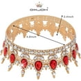 thumbnail image 6 of Papapt Crown for Women, KC Gold Rhinestone Queen Crown, Elegant Tiara for Bridal, Birthday & Costume Events, Crystal Princess Hair Accessories, 6 of 17