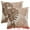 Brown, variant on Unique Bargains Pack of 2 Soft Palm Leaf Pattern Cushion Case Light Blue 18" x 18"