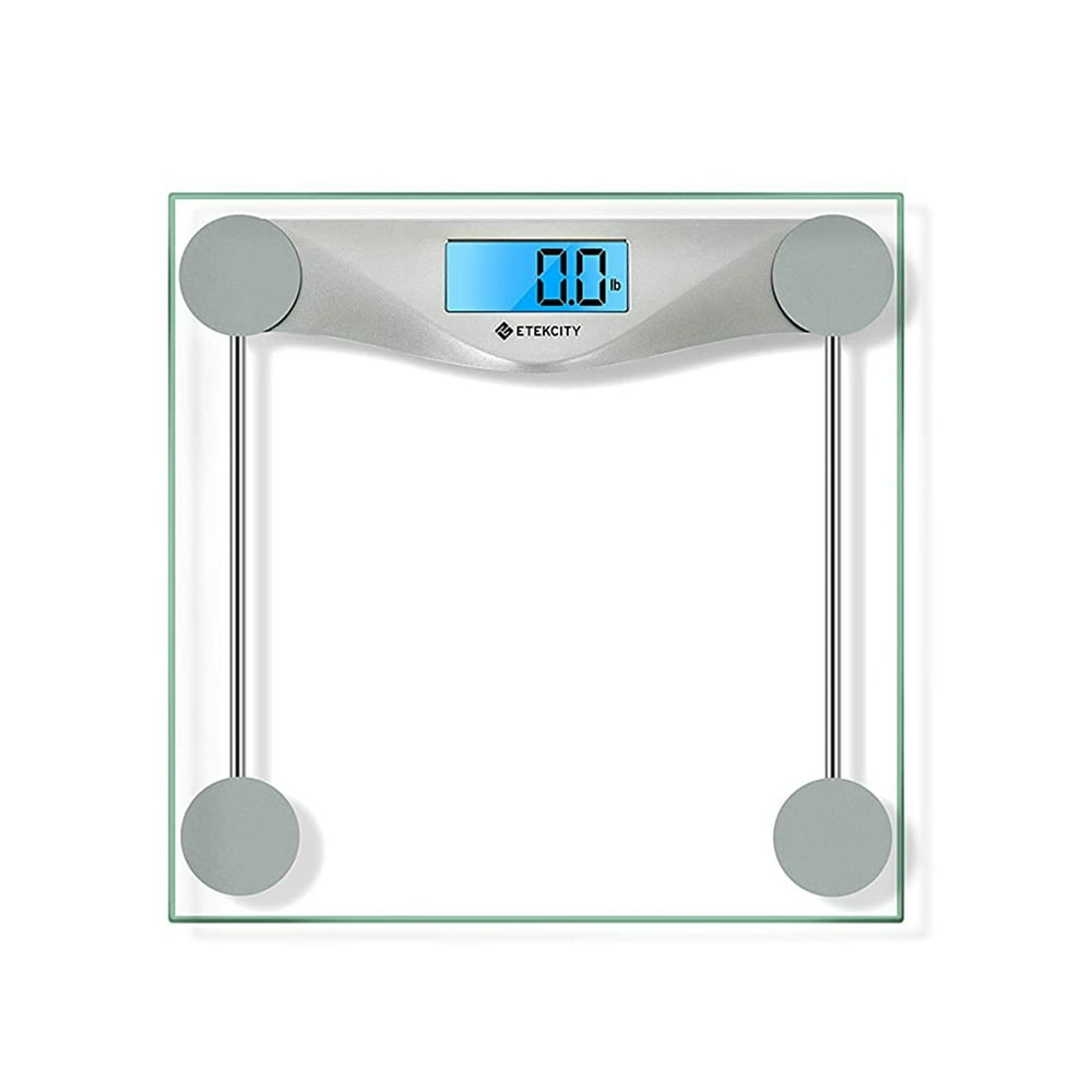 Etekcity Digital Body Weight Bathroom Scale with Body Tape Measure, 8mm Tempered Glass, 400