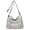 Grey, variant on Stylago Womens Leather Messenger Bags Multiple Zipper Compartments Shoulder Purses Ladies Work Tote Crossbody Bag Beige