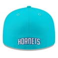 thumbnail image 4 of Men's New Era  White/Teal Charlotte Hornets 2025 NBA Tip Off Split Panel 59FIFTY Fitted Hat, 4 of 5