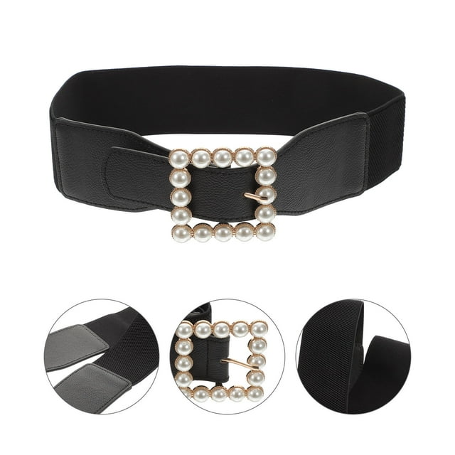 Hytrove Cinturón Corsé De Negro Con Cuadrada Estilo Para Femenina