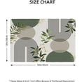 thumbnail image 2 of Mid Century Green Leaf Placemats Set of 4,Spring Summer Geometric Leaves Botanical Table Decorative Placemats 6 PCS, 2 of 5