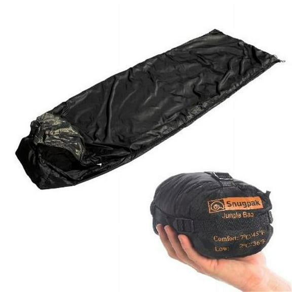 Jungle Bag Right Hand Zip in Black