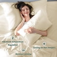 thumbnail image 4 of Juego de Sábanas Shilucheng Tencel 100% Lyocell de Eucalipto King Beige, 4 of 8