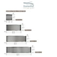 thumbnail image 4 of Transolid STH3414 34.5-in. Recessed Stainless Steel Shower Storage Pod, Stainless Steel, 4 of 6