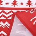 thumbnail image 6 of ZACOO Christmas Fabric Tablecloth 60"x120" Farmhouse Winter Holiday Boho Style Table Cloth Table Cover with Reindeer and Snowflake Pattern, Rectangle, 6 of 7