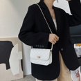 thumbnail image 2 of Bolso cuadrado pequeño con cadena de color sólido romboidal, bolso de hombro de moda, bolso de mujer de estilo simple, 2 of 6