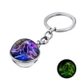 thumbnail image 2 of TopLLC Keychains Twelve Keychain Pendant Time Luminous Glass Ball Pendant Metal Key removal spray, 2 of 4