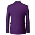 thumbnail image 2 of Mens Slim Fit Blazer Jacket Two-Button Notched Lapel Casual Suit Jacket, 2 of 4