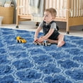 thumbnail image 2 of Lochas Soft Area Rugs for Bedroom Living Room Shaggy Patterned Fluffy Carpets for Nursery Baby Rooms,5'x 8',Indigo, 2 of 7
