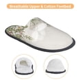 thumbnail image 3 of Fotbe Herbs and Wildflowers Pantuflas Peludas para Mujer con Estampado, Zapatillas de Peluche, Zapatos de Invierno para Casa, Uso Interior y Exterior-Large, 3 of 8