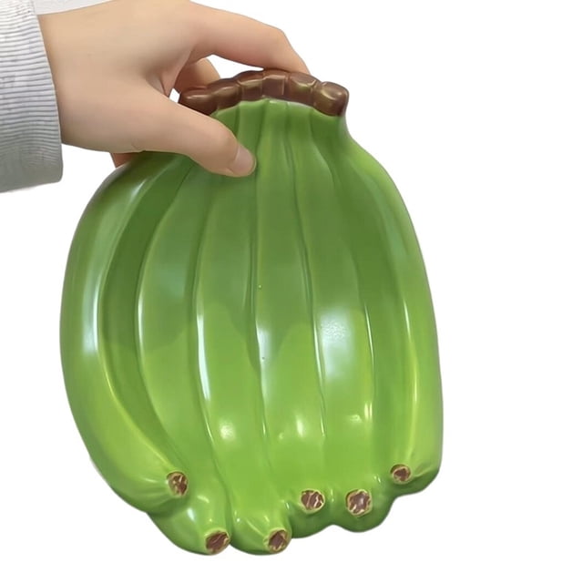 Cuenco decorativo de cerámica, frutero en forma de plátano, decoración del hogar, mesita de noche, anillo, bandeja de joyería