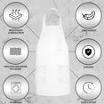 thumbnail image 3 of Delantal de chef GREEN LIFESTYLE, paquete de 120, impermeable, blanco, 3 of 5