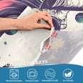 thumbnail image 4 of Yayeee Kitchen Valance Rod Pocket 54" x 18" Living Room Window Curtain, Orange Astronaut Planet, 4 of 6