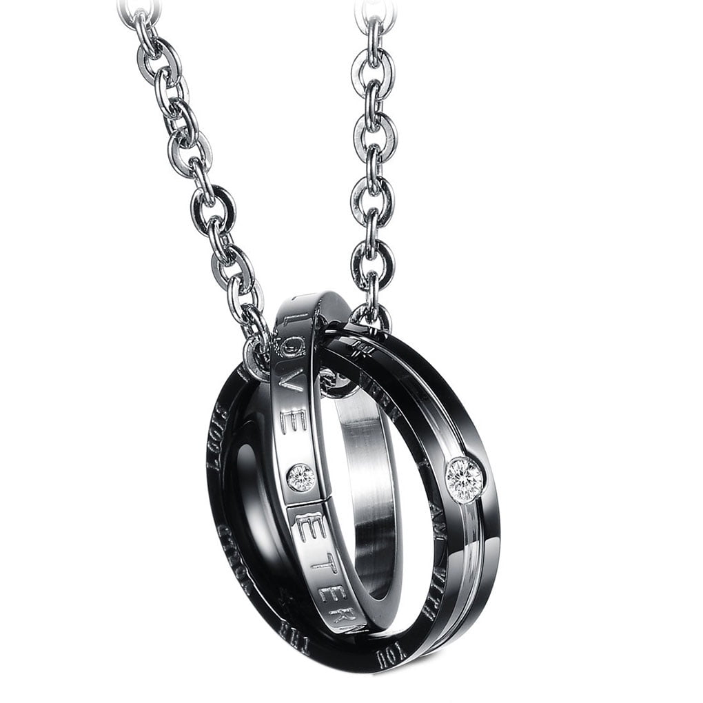 Women Men Titanium Rhinestones 