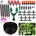 thumbnail image 2 of PULLIMORE 33FT Auto Drip Irrigation System Kits with Adjustable Dripper, 1/4" Blank Distribution Tubing Watering Drip Kit/DIY Water-Saving Sprinkler System for Greenhouse, Raised Flower Bed, Patio, 2 of 10