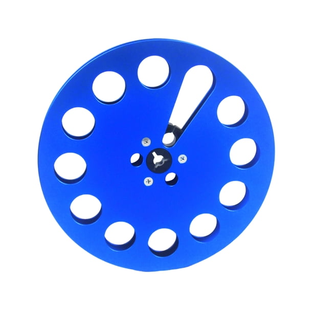 sweethay Carrete de cinta de aluminio con múltiples orificios para grabadora de carrete abierto Carrete de cinta con múltiples orificios para Sistemas de cine en casa Azul