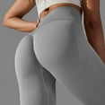 thumbnail image 6 of Women's High Waisted Leggings Crossover Waist Butt Lift Yoga Pants Athletic Tummy Control Workout Leggings Full Length Buttery Soft Yoga Pants,High Waisted Leggings Tummy Control, 6 of 7