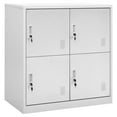 thumbnail image 1 of vidaXL Locker Cabinet Light Grey 90x45x92.5 cm Steel, 1 of 5