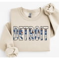 thumbnail image 2 of Vintage Detroit Football Sweatshirt, Lions Fan Gear, 2 of 5