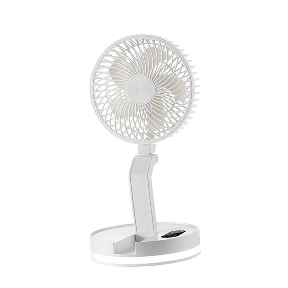 Ventilador de escritorio, ventilador portátil giratorio, potente ventilador de refrigeración silencioso, ventilador de mesa con luz nocturna para