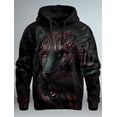 thumbnail image 3 of Sudadera con capucha con estampado 3D de león para hombre, ropa de calle, sudadera con capucha de manga larga, bolsillo frontal estampado, sudadera con capucha de primavera, 3 of 5