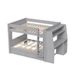 thumbnail image 6 of Mirightone Full over Full Wood Bunk Bed with Desk, Bunk Bed with Storage Drawers and Bookshelves, Wooden Bunk Bed for Adults Teens, Gray, 6 of 7