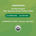 thumbnail image 4 of Cameron's Coffee Organic French Roast Whole Bean Coffee, Dark Roast, 28 oz, Naturally Caffeinated, 4 of 13